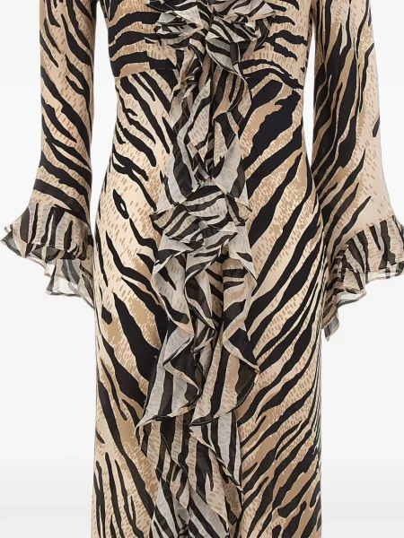 Rochie maxi Rixo cu imagine cu dungi de tigru