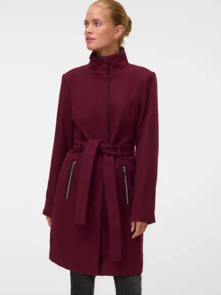 VERO MODA Palton de primăvară-toamnă VMCLASSBESSY mov zmeură