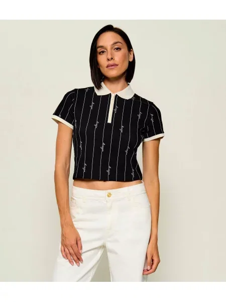 Decupat tricou Hugo Blue alb