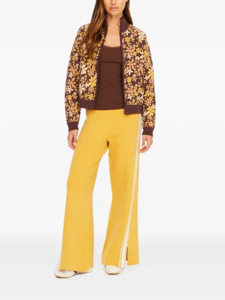 Cardigan The Upside cu model floral cu imagine maro