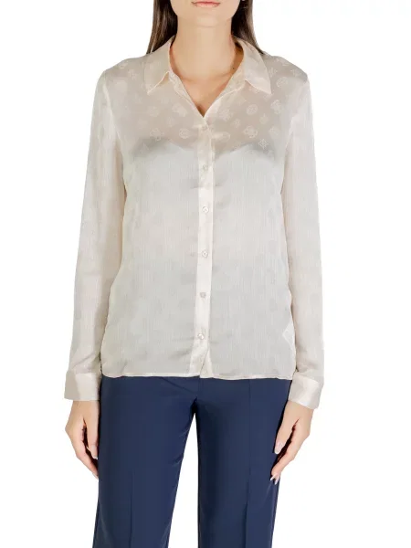 Bluza Guess z dolgimi rokavi modra