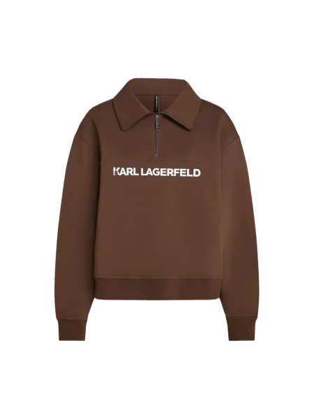 Karl Lagerfeld Mikina / bílá hnědá