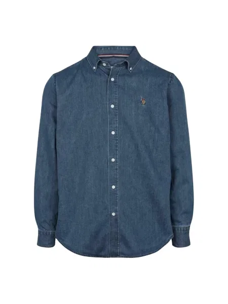 U.S. POLO ASSN. Cămașă UMCraig denim albastru