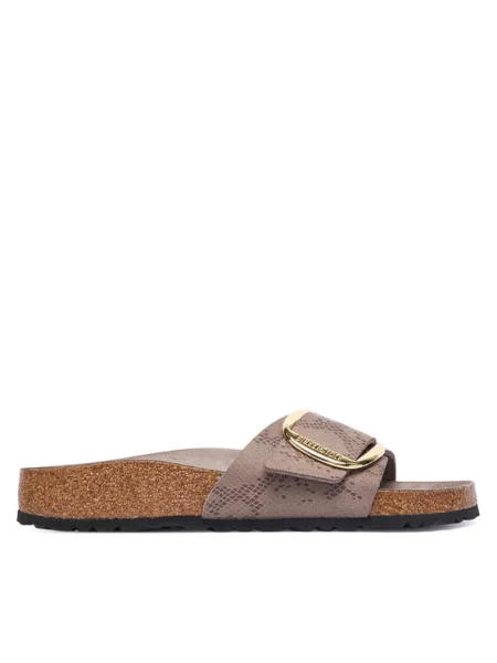 Birkenstock Klapki Madrid Big Buckle beżowy