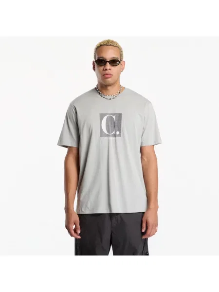 Tricou C.P. Company Short Sleeve T-Shirt Flint Grey M gri