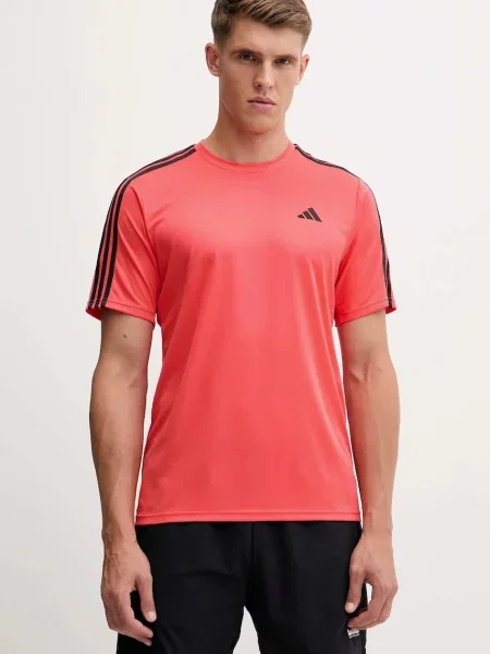 Тениска за трениране adidas Performance Te-Es Base 3S с принт оранжево