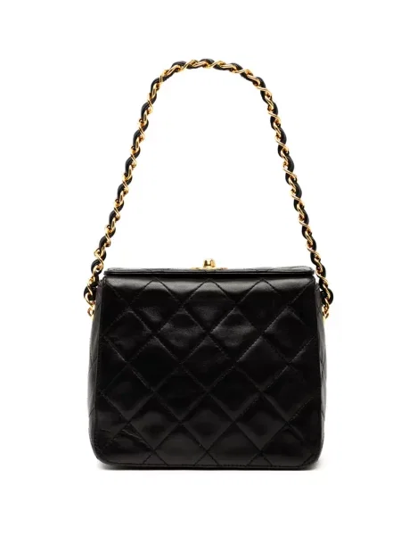 Prošívaná kabelka Chanel Pre-owned černá