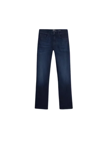 Jeansy straight leg 7 For All Mankind niebieskie