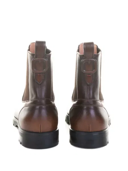Botine Santoni din piele maro