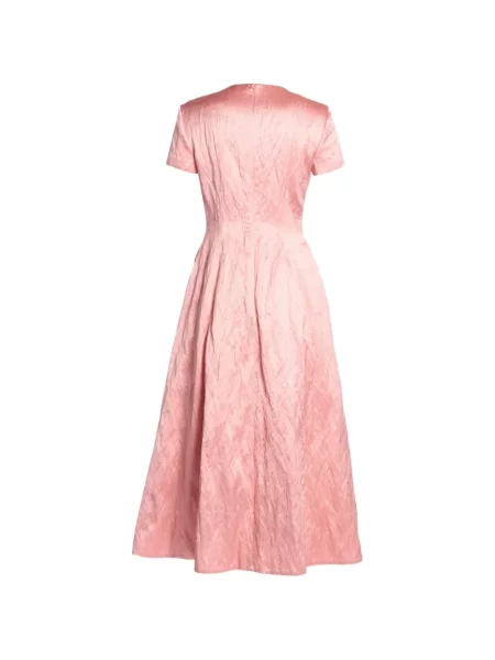 Rochie Erdem cu broderie cu model floral roz