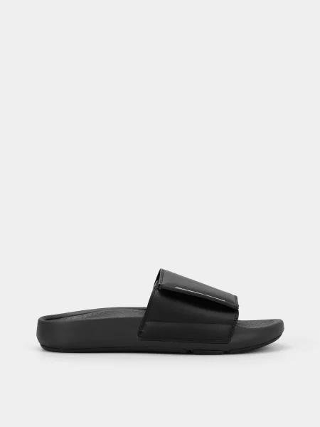 Skechers Arch Fit Gambix Шльопанці текстиль чорний
