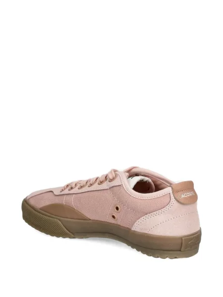 Sneakerși Lacoste din piele de căprioară roz