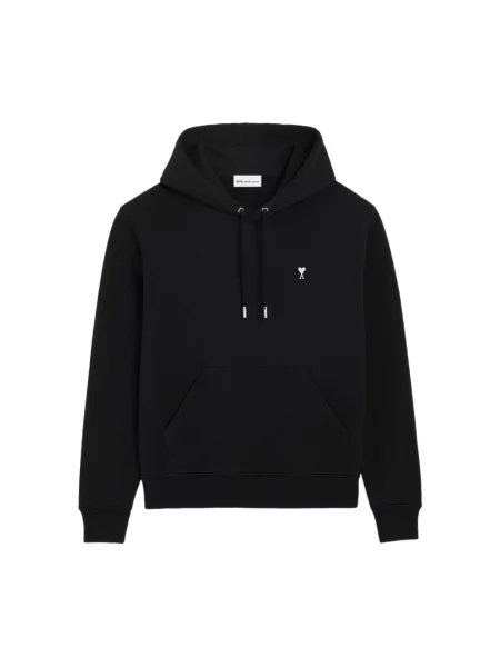 Bluza z kapturem Ami Paris czarna