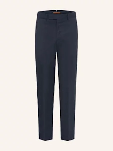 Zegna Spodnie Regular Fit blau granatowe