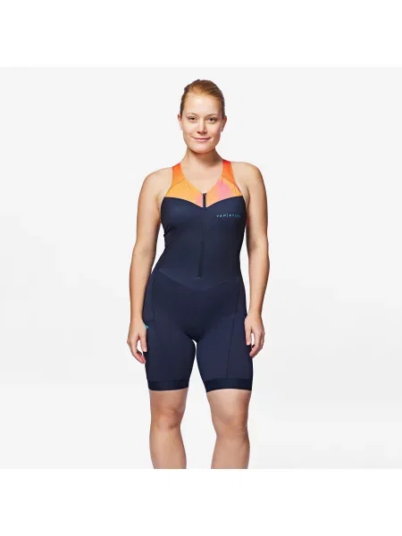 Kombinezon do triathlonu Van Rysel Trifonction SD na krótki dystans niebieski