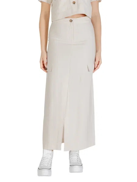 Maksi spódnica maxi Jacqueline De Yong biała