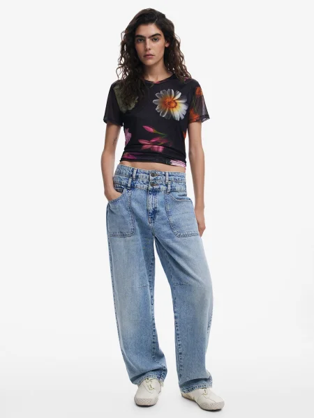 Desigual Marškinėliai Des Moines Regular Fit juoda