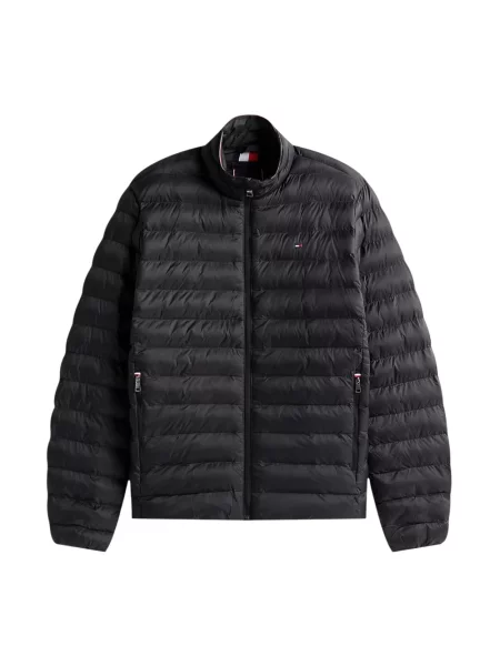 Długa kurtka jeansowa Tommy Jeans z długim rękawem czarna