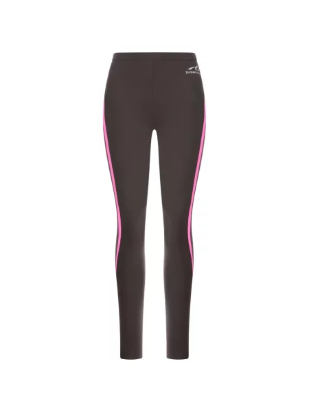 Leggings Balenciaga cu dungi cu imagine maro