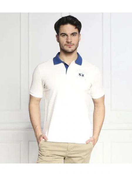 La Martina Polo pIQUE alb