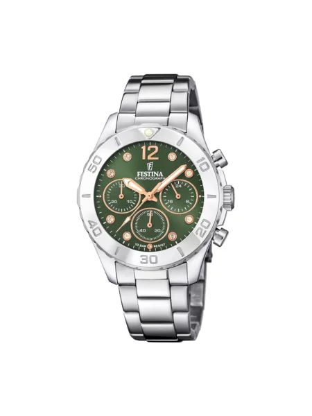 FESTINA Analogové hodinky Chronograph Boyfriend' zelená