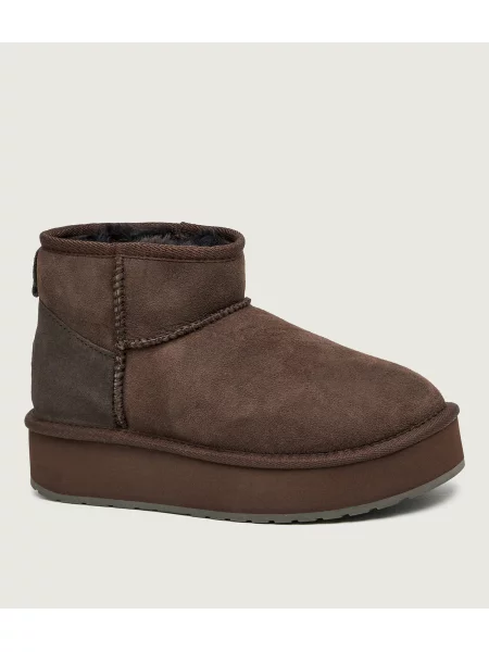 EMU Australia Bocanci Stinger Micro | piele întoarsă | lână maro