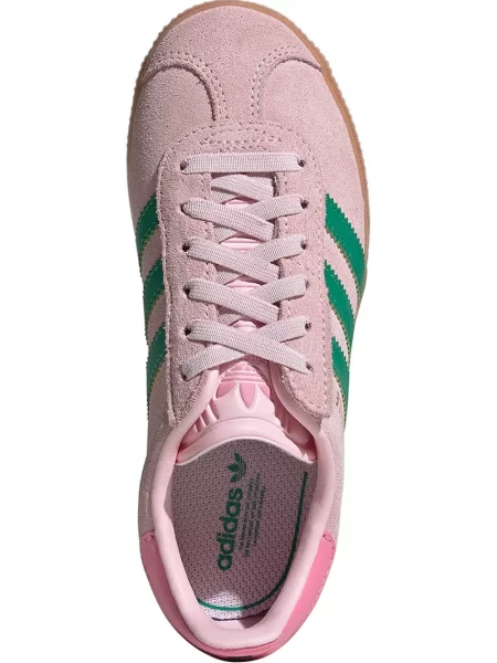 Adidas Originals Детски велурени маратонки GAZELLE розово