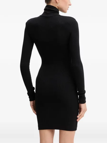 Rochie mini La Mania tricotate negru