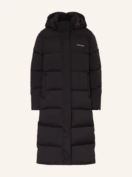 Krótka kurtka jeansowa Guess Jeans z kapturem czarna