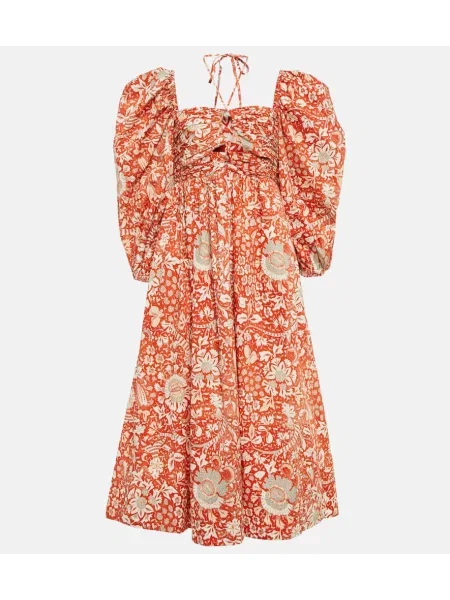 Midi obleka Ulla Johnson s potiskom