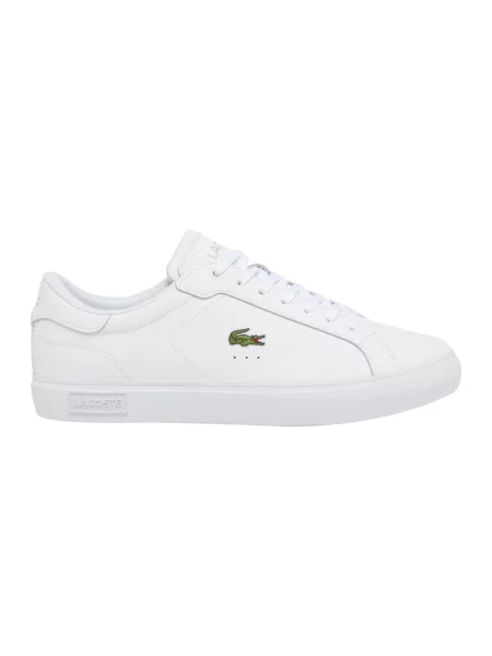 Lacoste Obuwie Mężczyzna 40 EU Skóra Powercourt Logo Sneakers biały