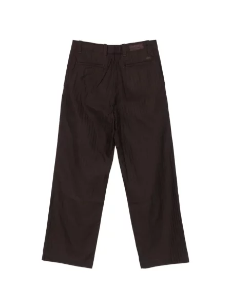 Pantaloni Lacoste cu autograf maro