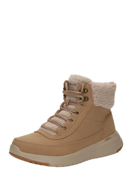 SKECHERS Ghete cu șireturi ON-THE-GO STELLAR maro deschis bej