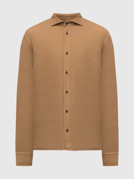 Вельветова сорочка Peserico коричнева