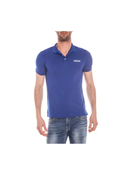 Koszulka polo Armani Jeans niebieska