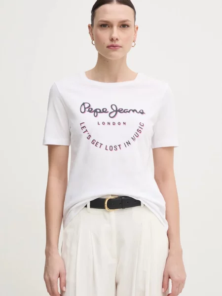 Тениска Pepe Jeans RUMER бяло