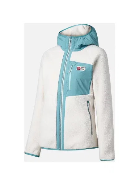 Polar z kapturem Ternua Triton pastelowy niebieski M biały