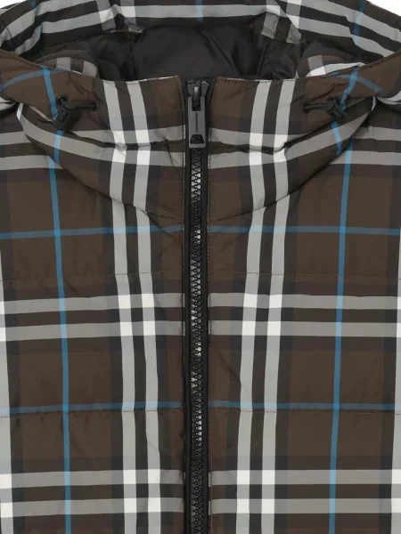 Pledas striukė Burberry su gobtuvu ruda