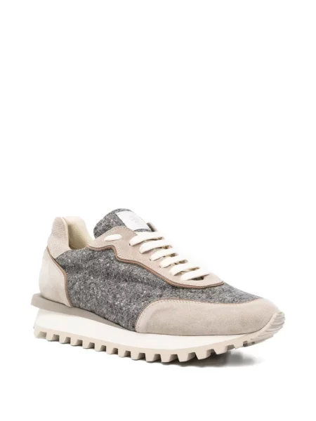 Fűzős csipkés sneaker Eleventy szürke