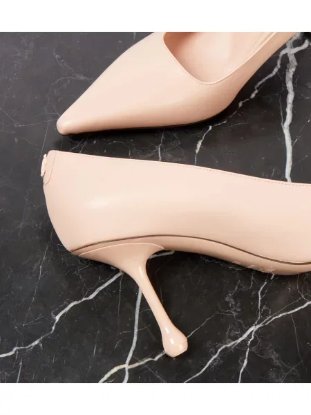Pantofi cu toc Jimmy Choo din piele roz