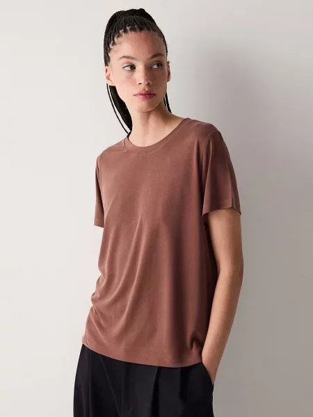Футболка Penti світло-коричневий модал/поліестер коричнева