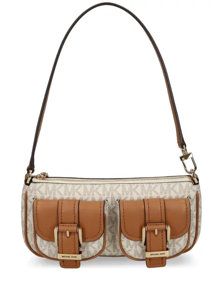 Geanta de piele Michael Michael Kors din piele maro