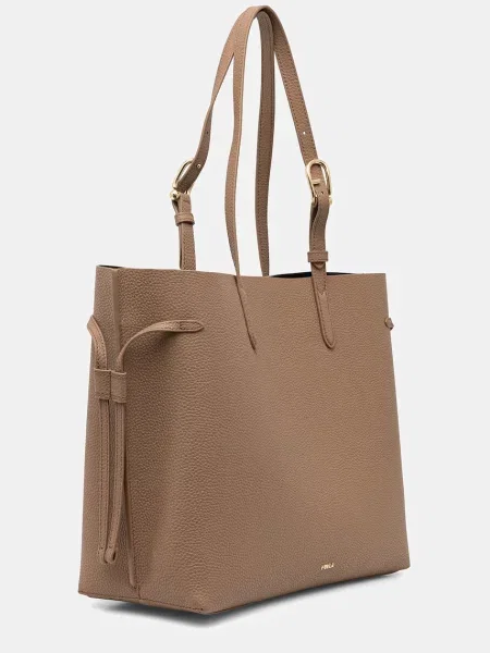 Шкіряна сумочка Furla бежевий
