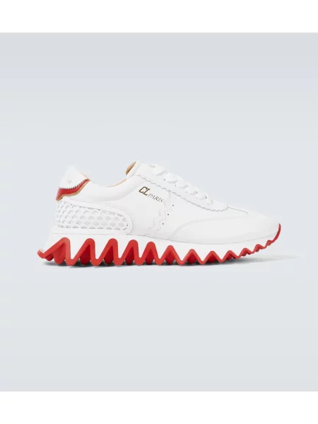 Sneakerși Christian Louboutin din piele alb