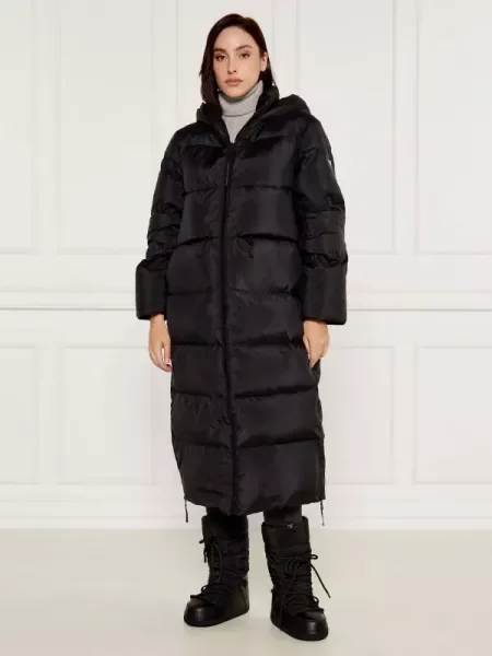 GUESS De puf palton FAUSTINE negru