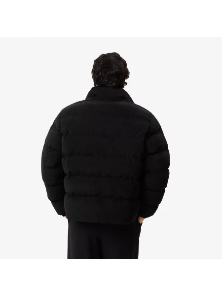 Lacoste Pikowana Kurtka Z Sztruksu czarna