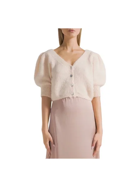 Kardigan American Dreams z alpaki beżowy