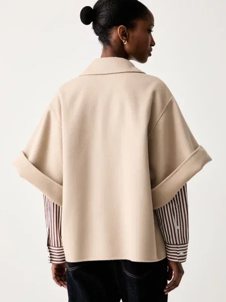 Шерстяной короткий тренч Weekend Max Mara