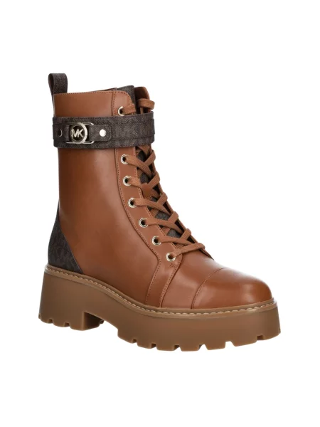 Buty do kostki Michael Kors skórzane brązowe