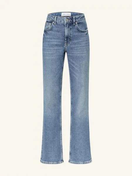 Samsøe Samsøe Flared Džíny Salella blue comfort modré